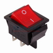 Выключатель клавишный KCD4-302 R/6P красный